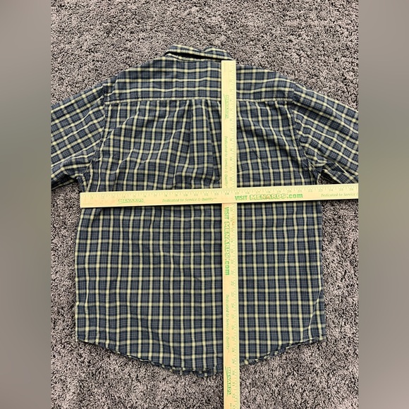 Carhartt Large Multi Gray Blue Checked Pocket Button Down Long Sleeve Shirt EUC! - Picture 6 of 6
